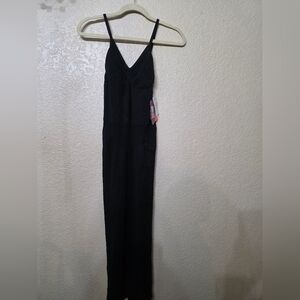 YITTY Fabletics "Smooth As Hell" Black Maxi Shapewear Slip Dress
